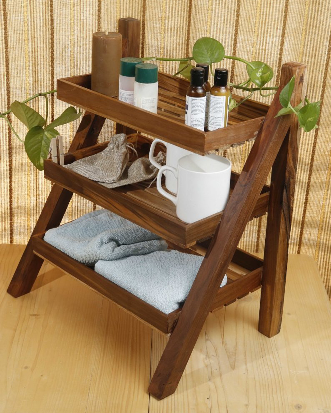 Teak Wood Multi-Purpose Rack