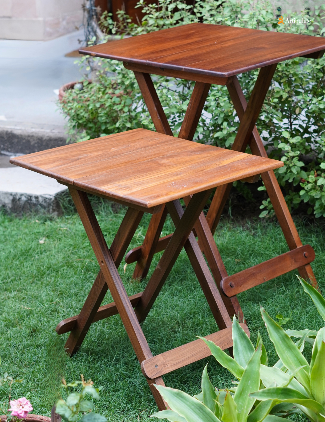 Folding Table Teak Wood - Large