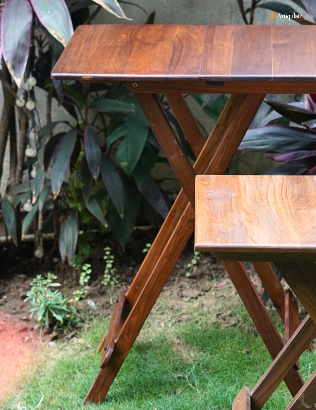 Folding Table Teak Wood - Large