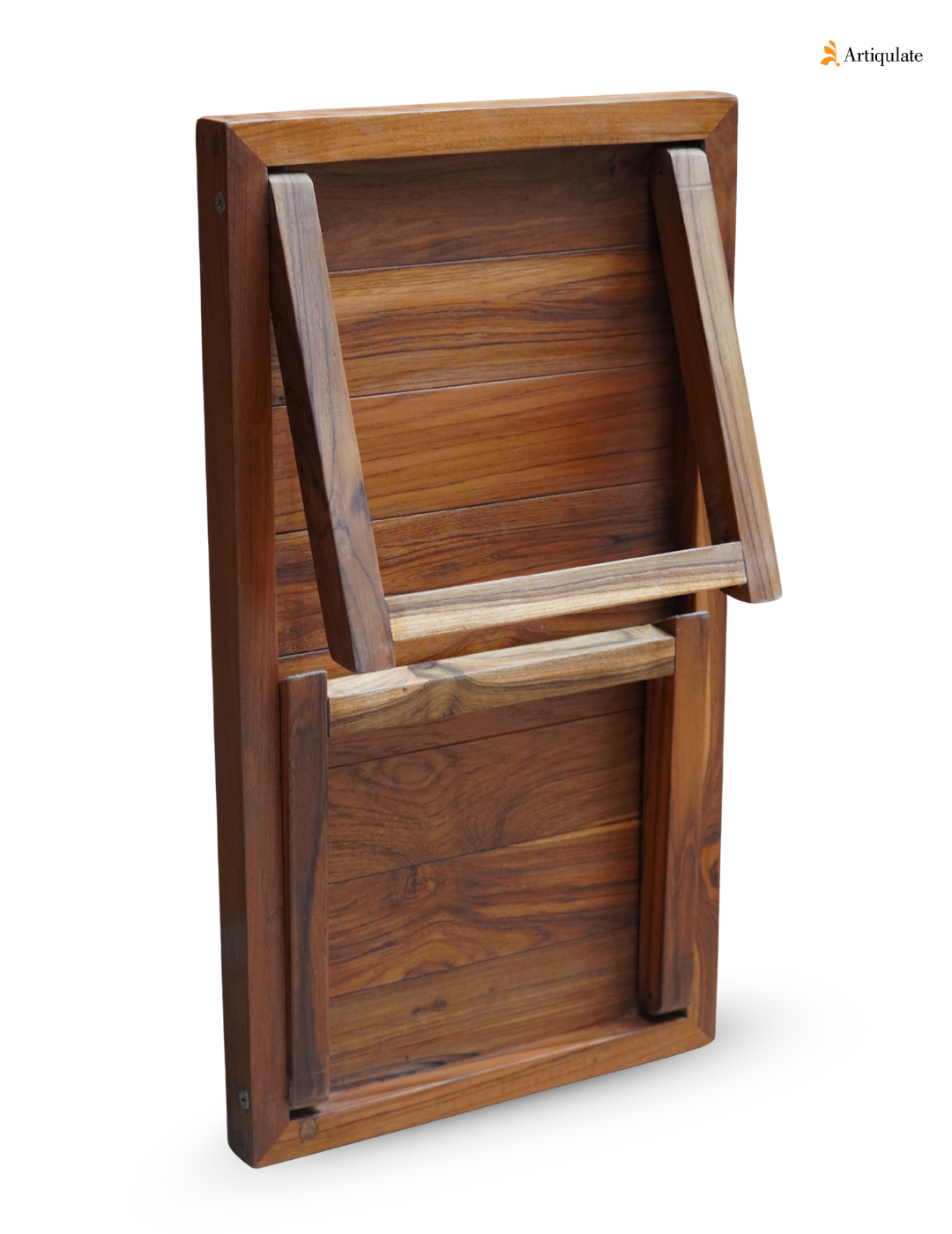 Folding Bed Table - Teak Wood