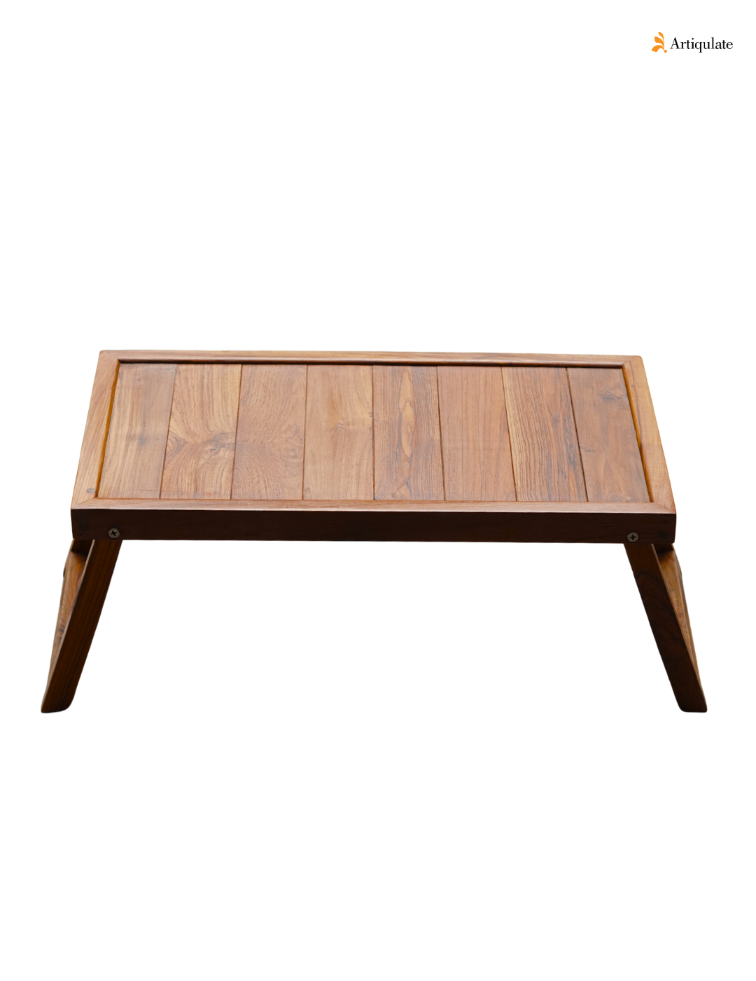 Folding Bed Table - Teak Wood