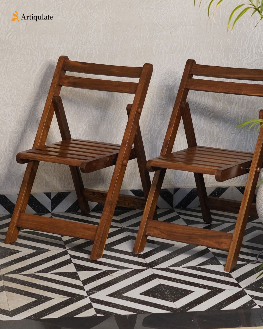 Teak Wood Folding Chair