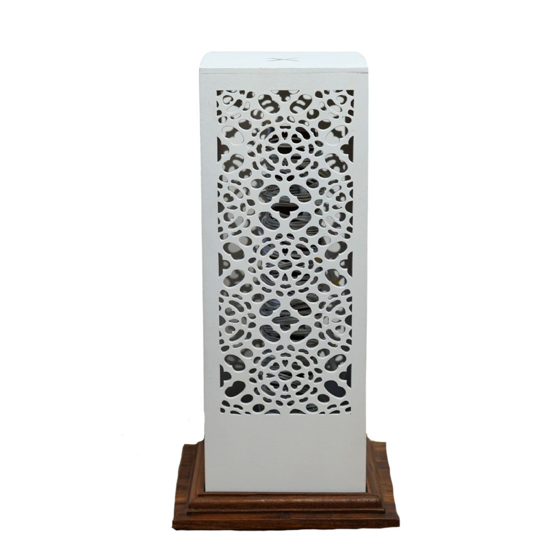 Wooden Table Lamp - Kaleidoscopic Glow (Set of Two)