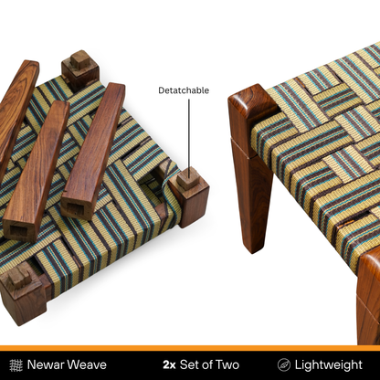 Newar Teak Wood Stool
