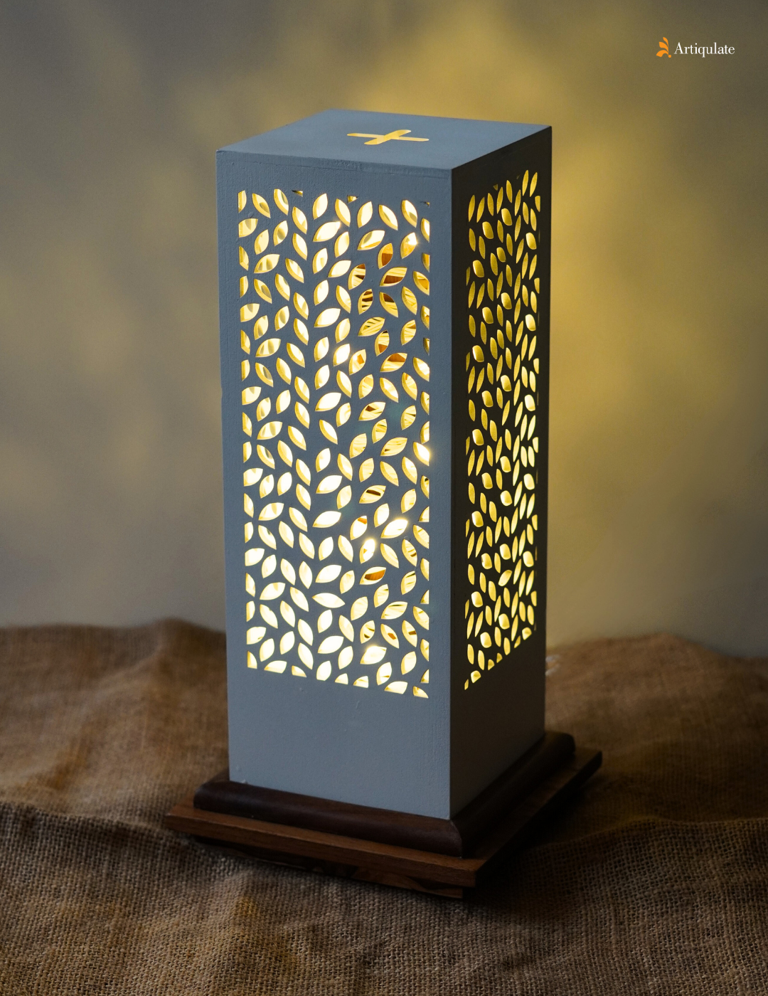 Wooden Table Lamp - Forest Floor (Set of Two)