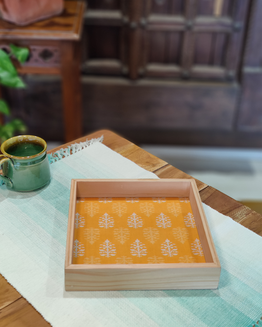 Pine Wood Square Tray