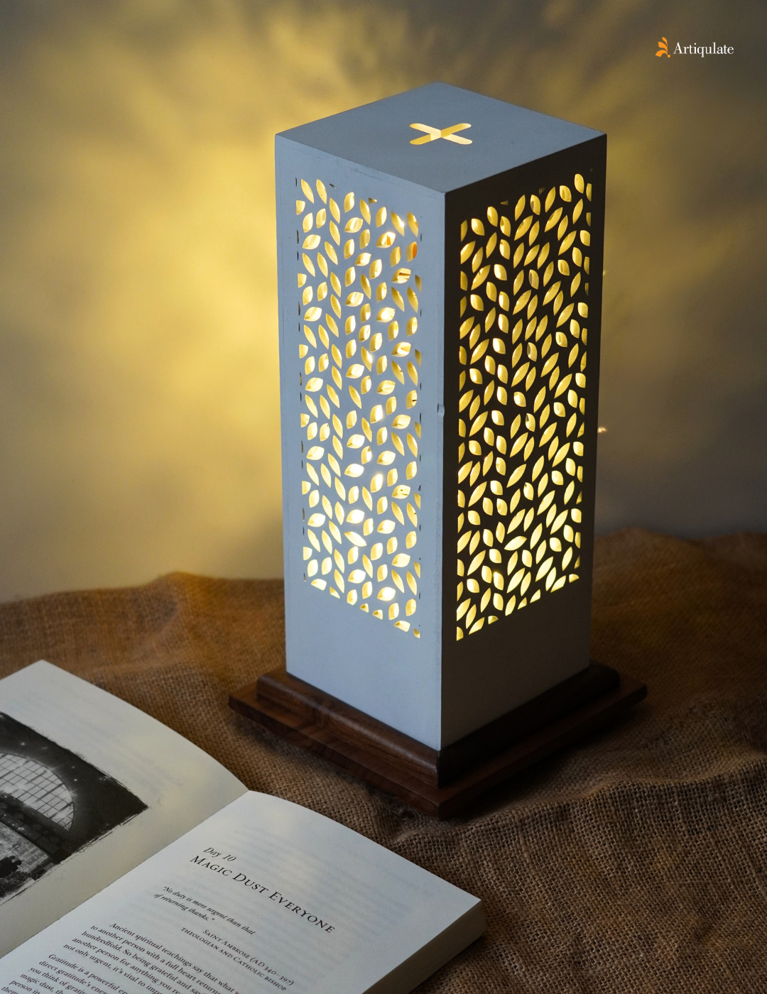 Wooden Table Lamp - Forest Floor (Set of Two)