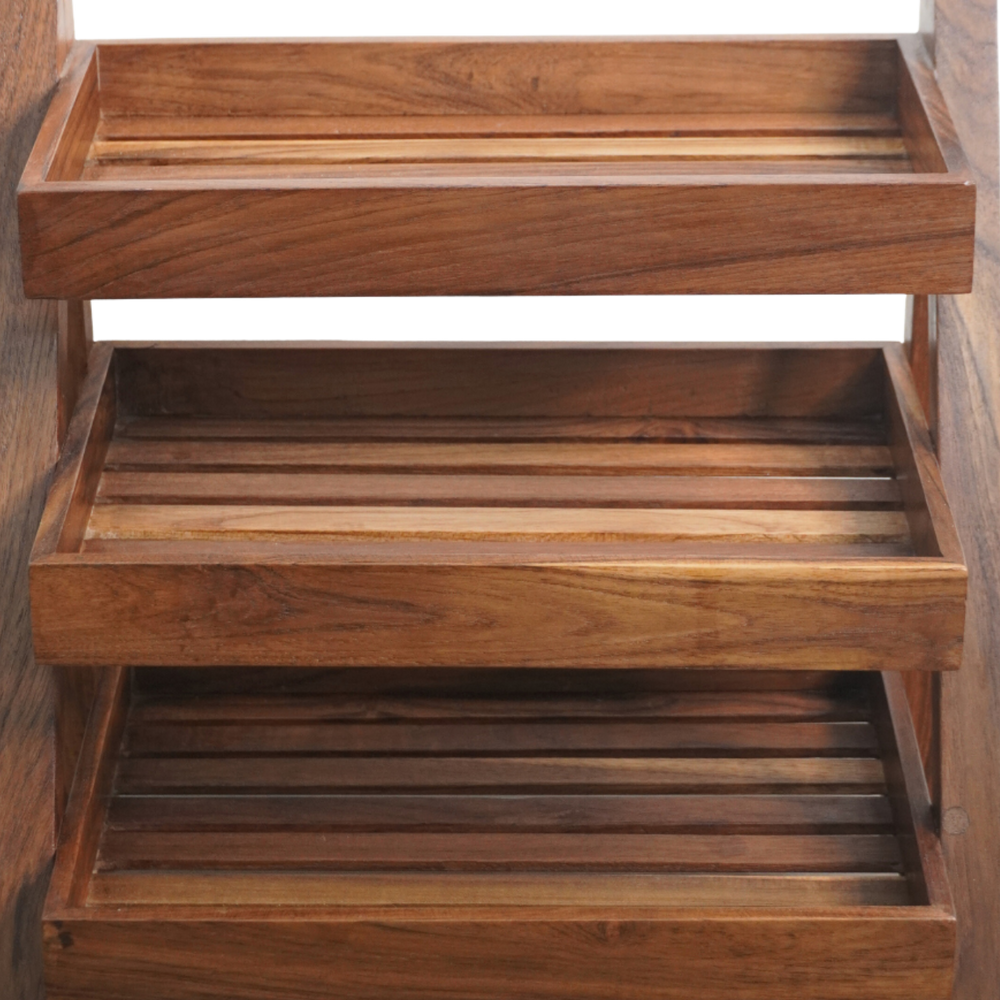 Teak Wood Multi-Purpose Rack — closer look 3