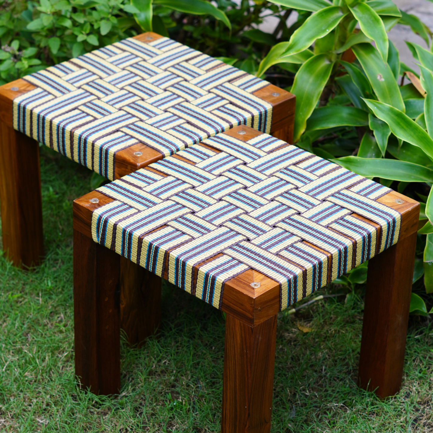 Newar Teak Wood Stool