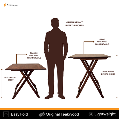 Folding Table Teak Wood