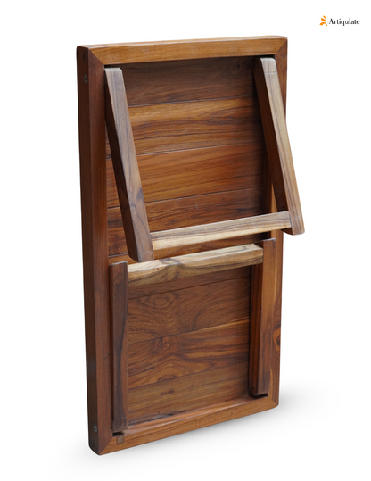 Folding Bed Table - Teak Wood