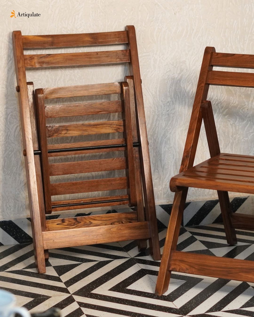 Teak Wood Folding Chair