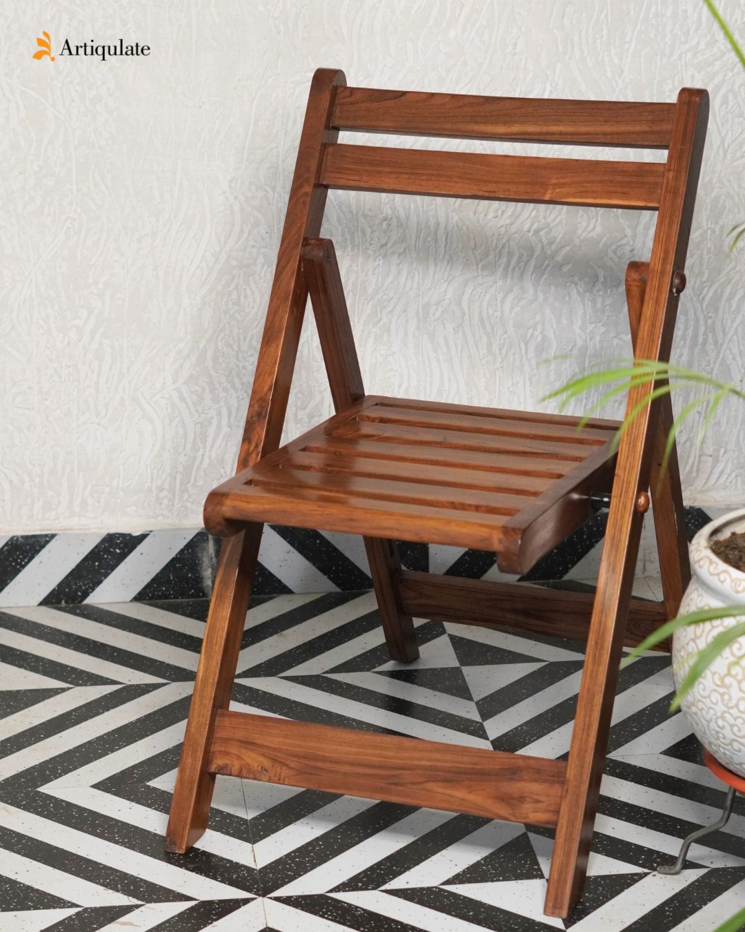 Teak Wood Folding Chair