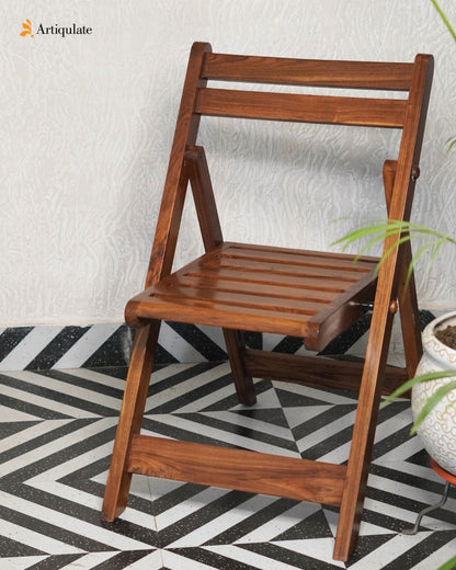 Teak Wood Folding Chair
